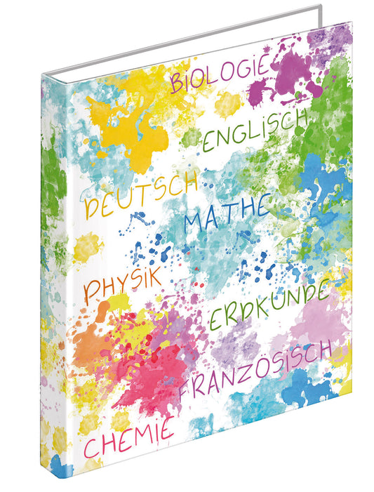 Schulordner School, DIN A4, Karton, 2-Rund-Ring-Mechanik 25 mm Füllhöhe