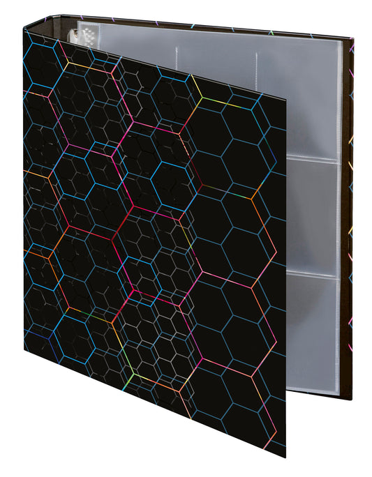 Ringbuch für Sammelkarten, DIN A4, Karton, 4-Ring-Mechanik, inkl. 10 Sammelhüllen