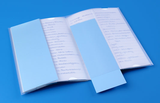 Vokabeltrainer EP 1525999, DIN A5, PVC-Vollkunststoff, erleichtert das Lernen, transparent