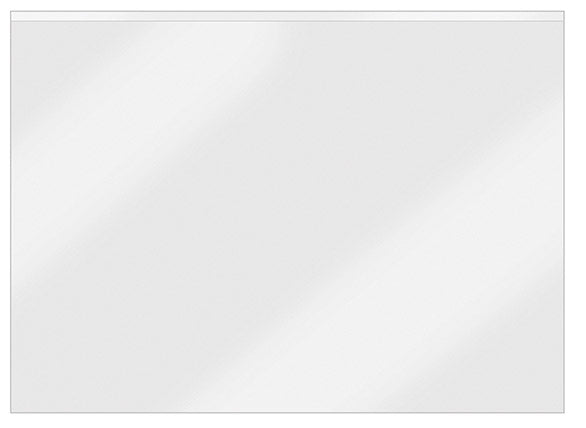 Beschriftungsfenster VELOCOLL®, Querformat, 303x216, PP sk, lange Seite offen,100er Pckg., glasklar