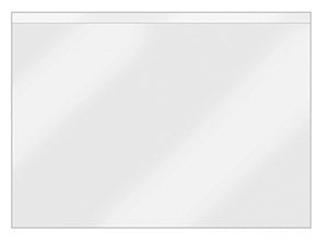 Beschriftungsfenster VELOCOLL®, Querformat, 148x105, PP sk, lange Seite offen,100er Pckg., glasklar