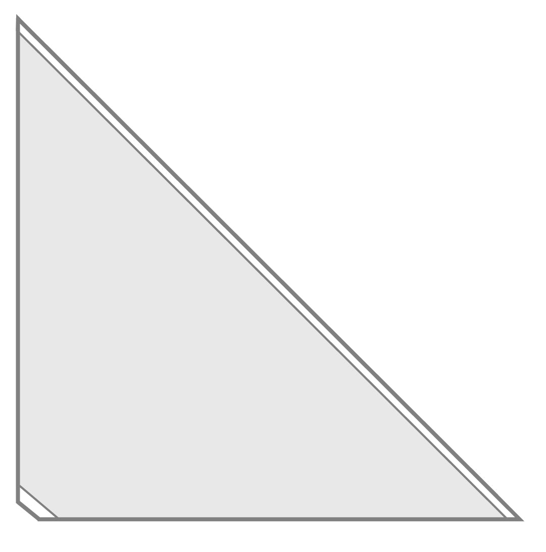 Dreiecktaschen VELOCOLL®, 17x17, PP, sk Rückenseite, 100er Großpackung, glasklar