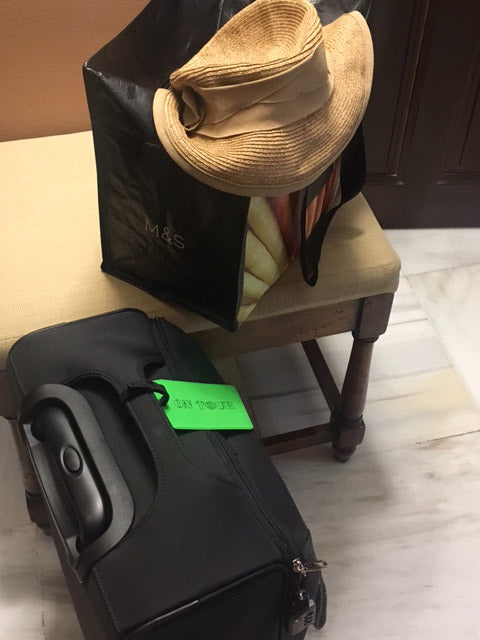 Kofferanhänger VELOCOLOR®, PVC-Folie, mit Prägung, mit Silikonband