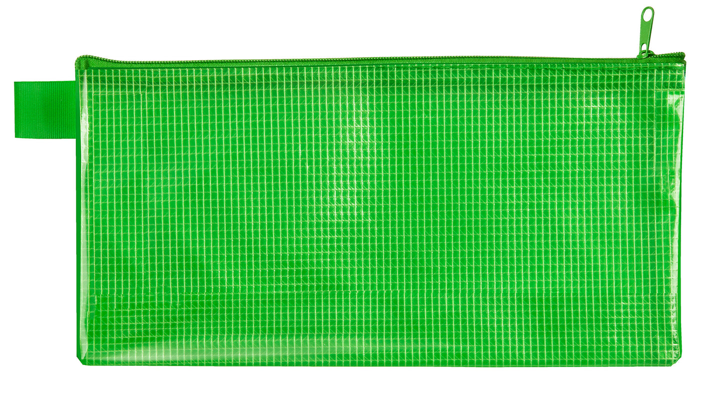 Reißverschlusstasche, DIN lg., PVC frei, gewebeverstärkt