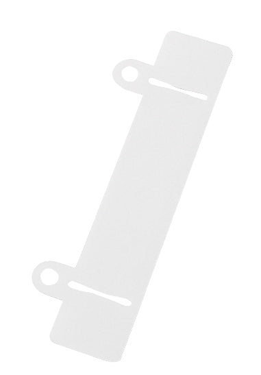 Abheftvorrichtung, 122 x 25 mm + Abheftlöcher 13 mm, PP, weiß