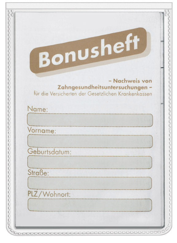 Protective and ID card cover, 80x108, PP 170my, top film shortened, small pack, grained