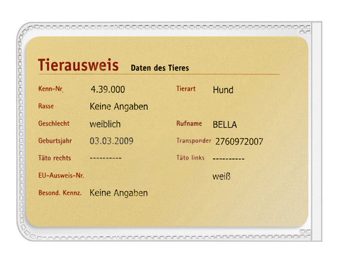 Protective and ID card cover, 57x88, PP 170my, top film shortened, small pack, grained