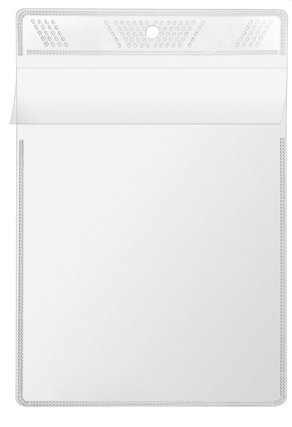 Sichttasche, DIN A6, PP 140 my, Lochung mittig 100er Großpackung, glasklar