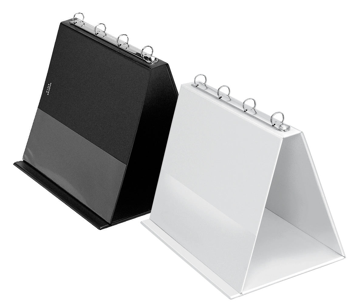 Tisch-Flip-Chart, DIN A4 quer, PVC-Folie, 4-Rund-Ring-Mechanik 20 mm
