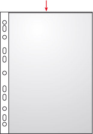 Brochure covers, DIN A3 portrait, PP 80 my, Euro hole, 10 in a bag, crystal clear