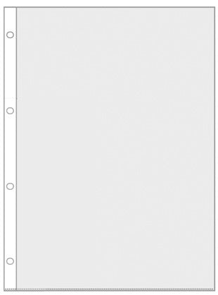 Prospekthüllen, DIN A4, PP 75 my, 4fach Lochung, dokumentenecht, transparent