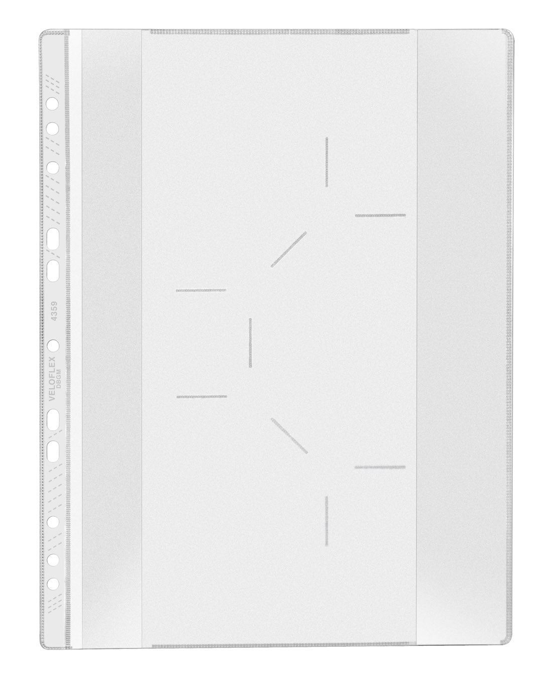 CD case DBGM, DIN A4, PP, for 3 CDs, closure clip, 10-pack, crystal clear