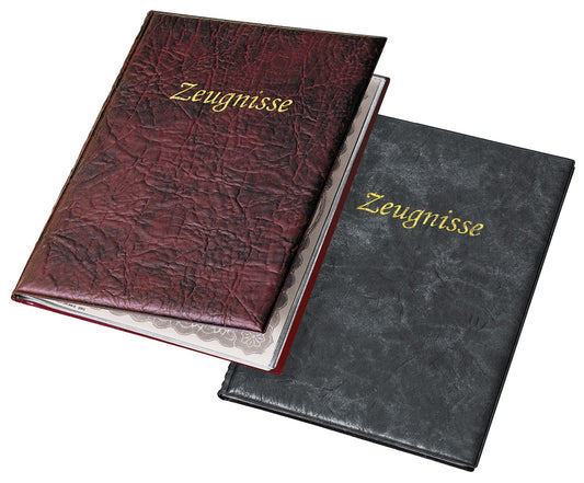 Zeugnismappe Business, DIN A4, PVC- Weichfolie, 10 Hüllen = 20 Seiten