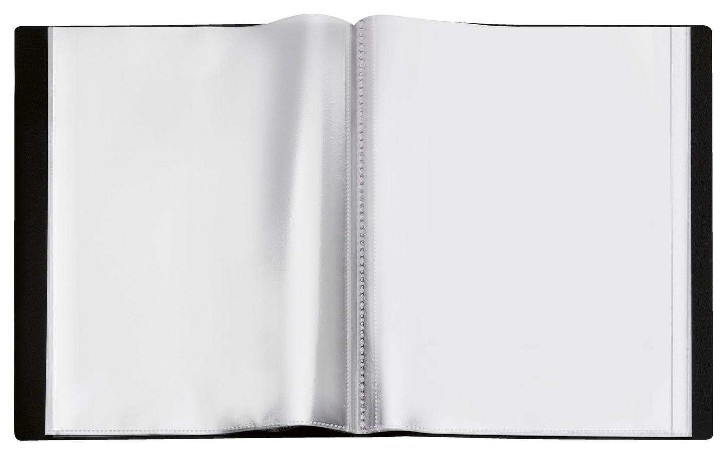 Display book Diamond, DIN A4, PP, 20 pockets=40 pages, pockets shrink-wrapped, black