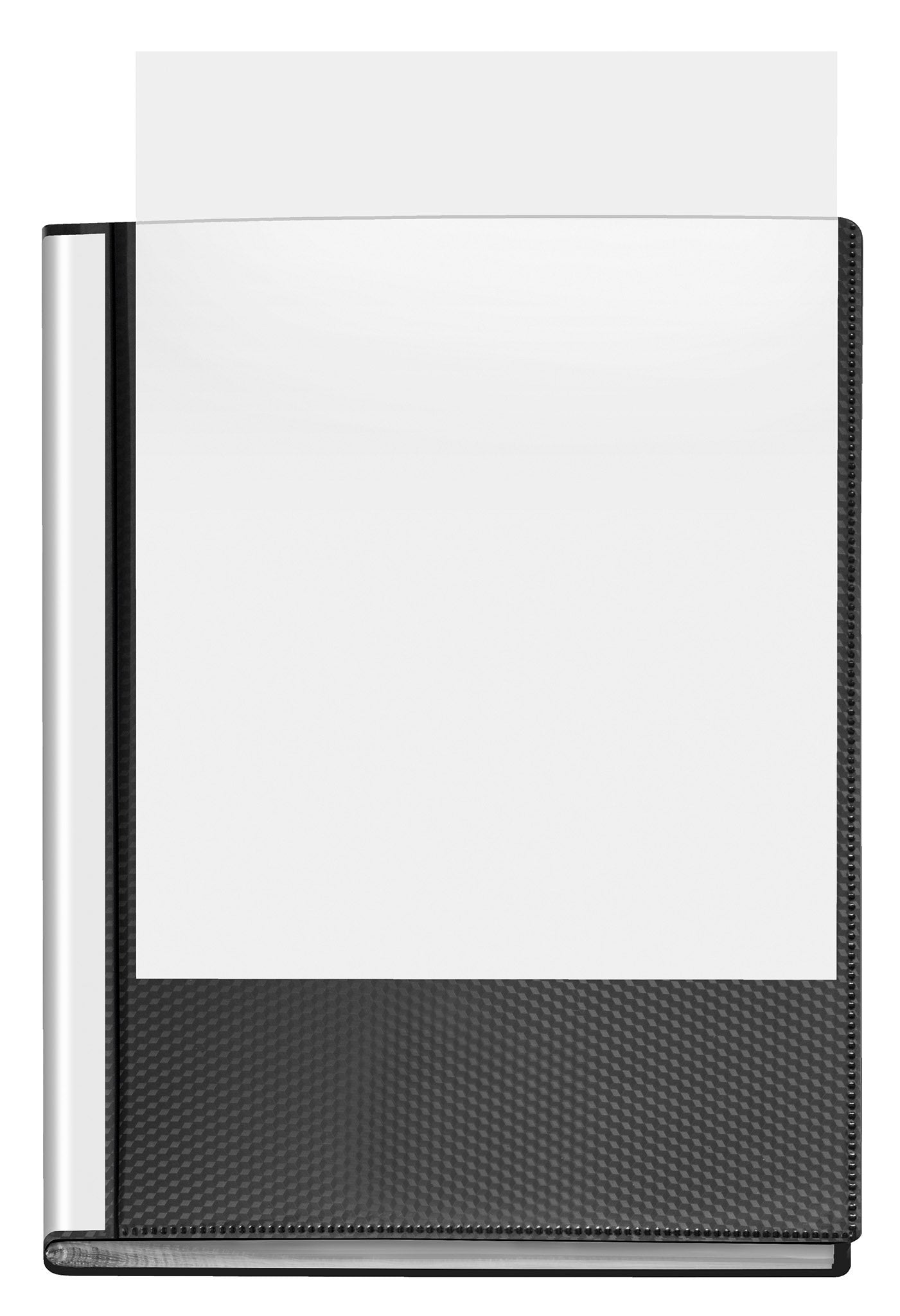 Präsentations-Sichtbuch Diamond, DIN A4, PP, 24 eingeschweißte Hüllen=48 Seiten, schwarz