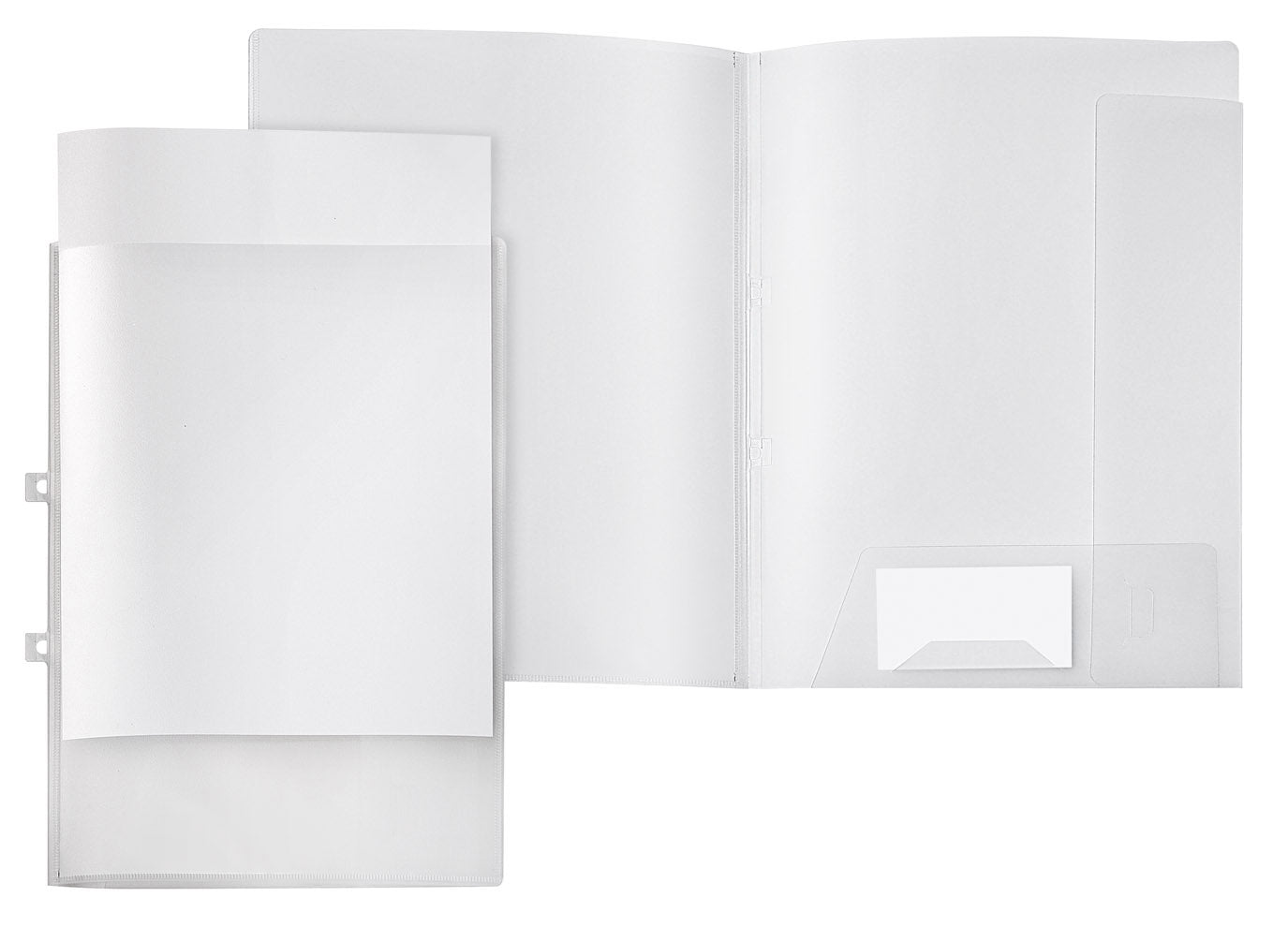 Angebotsmappe, DIN A4, PP, mit Klarsichttasche, 10er Pckg., matt transparent