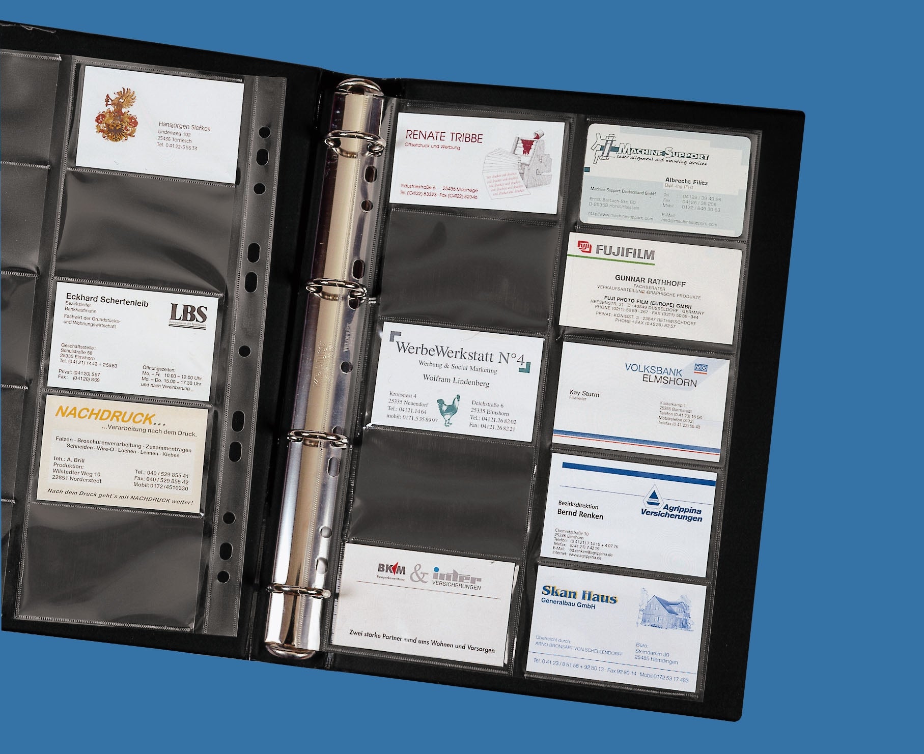 eingeheftet im Ringbuch