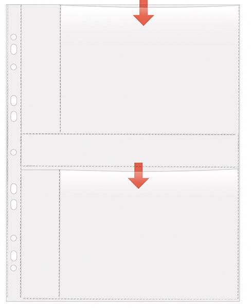 Fotohüllen, DIN A4 für 13x18cm quer, PP für 4 Fotos 5er Packung, glasklar