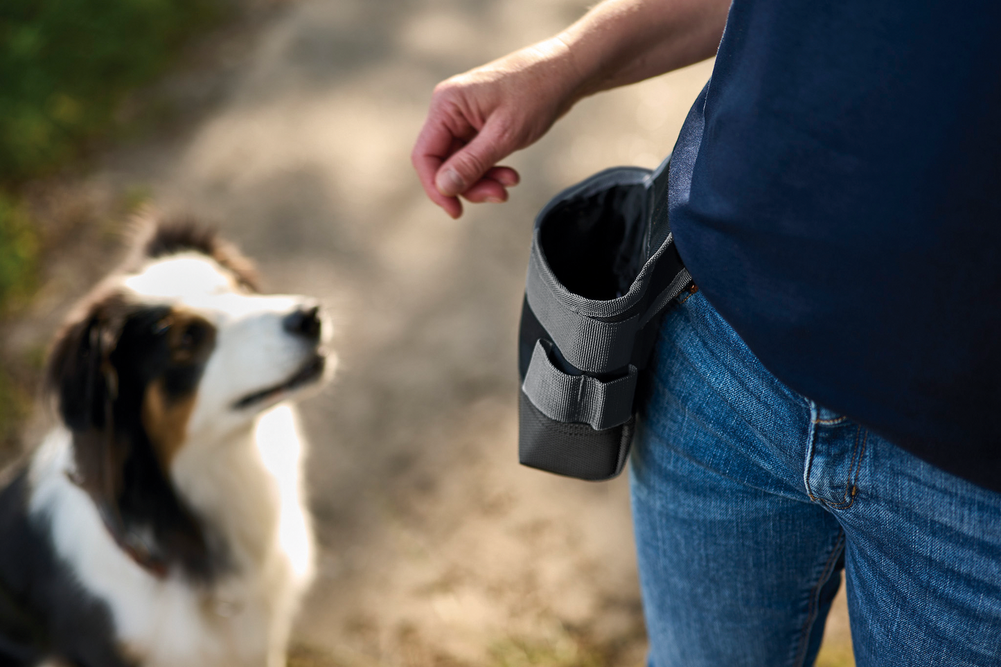 Tool Bag S, high-quality multifunctional bag, robust textile, wide strap, water-repellent fabric, black/grey