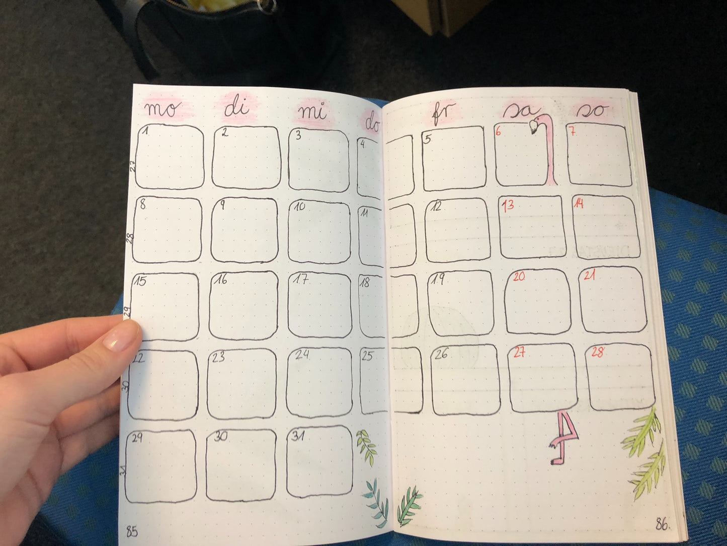 Einlage Food, für Bullet Journal, 13 x 21 cm, 2er Set