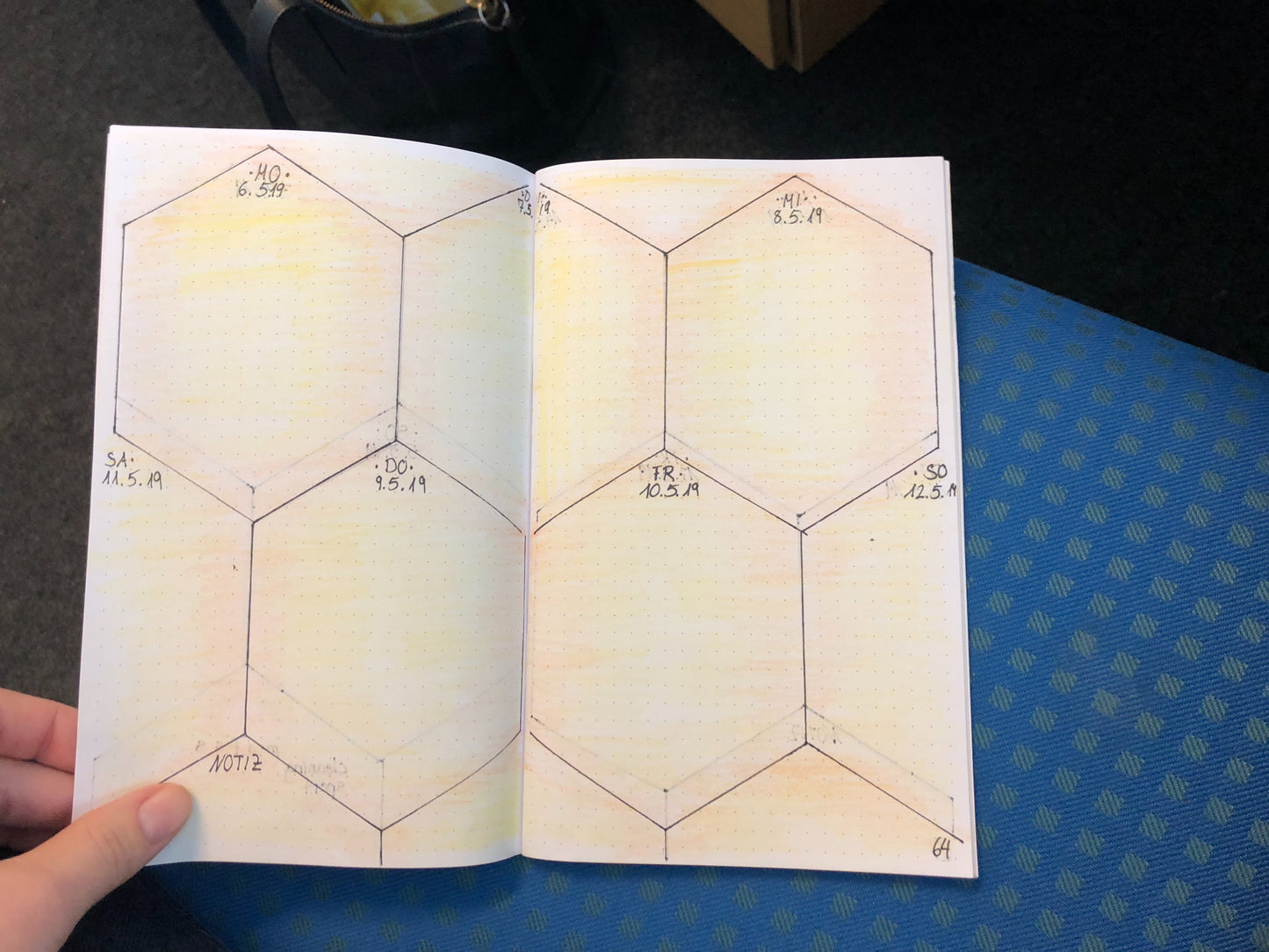 Einlage Food, für Bullet Journal, 13 x 21 cm, 2er Set