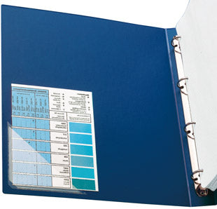 Dreiecktasche im Ordner eingeklebt