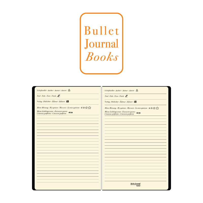 Einlage Books, für Bullet Journal, 13 x 21 cm, 2er Set