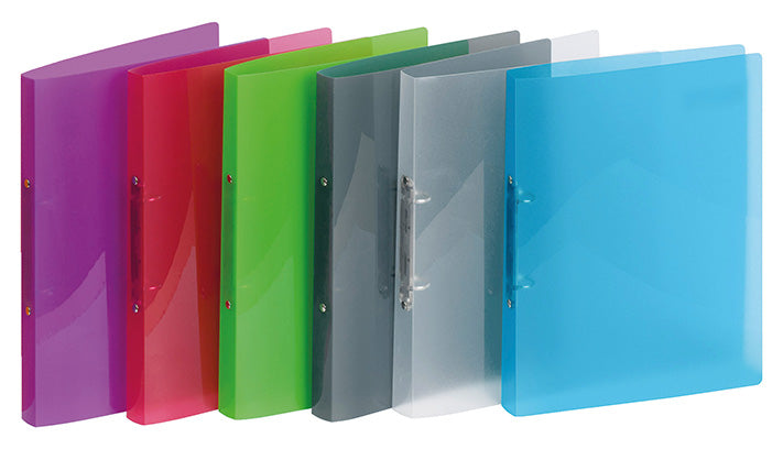 Ring binder PROPYGLASS® Viquel, DIN A4, PP, 2-round ring mechanism 20 mm filling height, sorted
