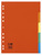 Register 5tlg A4 Karton farbig