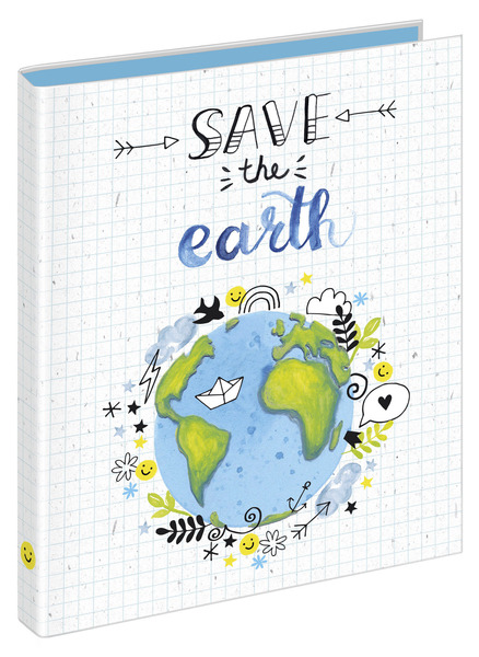 Schulordner Save the earth A4