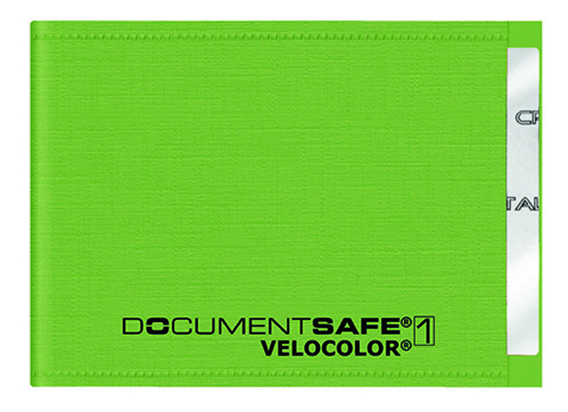 Document Safe®1 VELOCOLOR®-Schutzhülle für 1 Karte hellgrün
