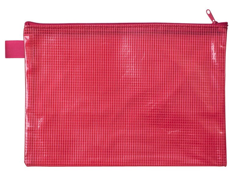 Reißverschlusstasche A5 PVC frei rot