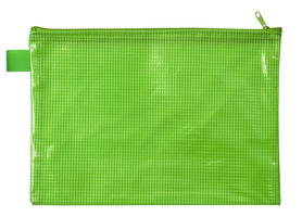 Reißverschlusstasche A5 PVC frei grün
