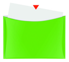 Dokumententasche VELOCOLOR® DIN A5 grün - Tasche auf der Rückseite