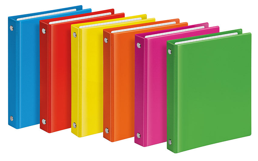 Taschenringbuch VELOCOLOR®, DIN A6, Ledernarbung, 4-Rund-Ring-Mechanik 13mm