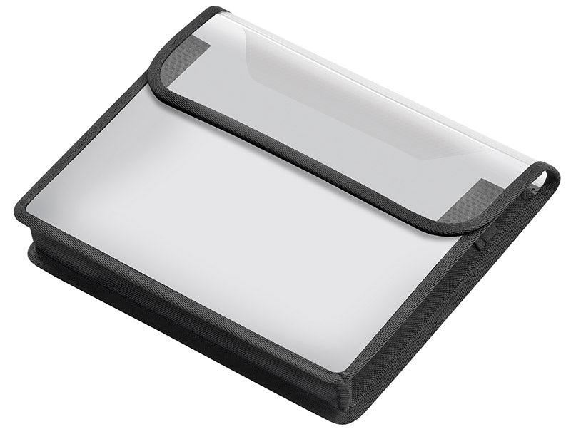 Sammelbox VELOBAG®, DIN A5 quer, PP-Folie, mit Klettverschluss, matt transparent