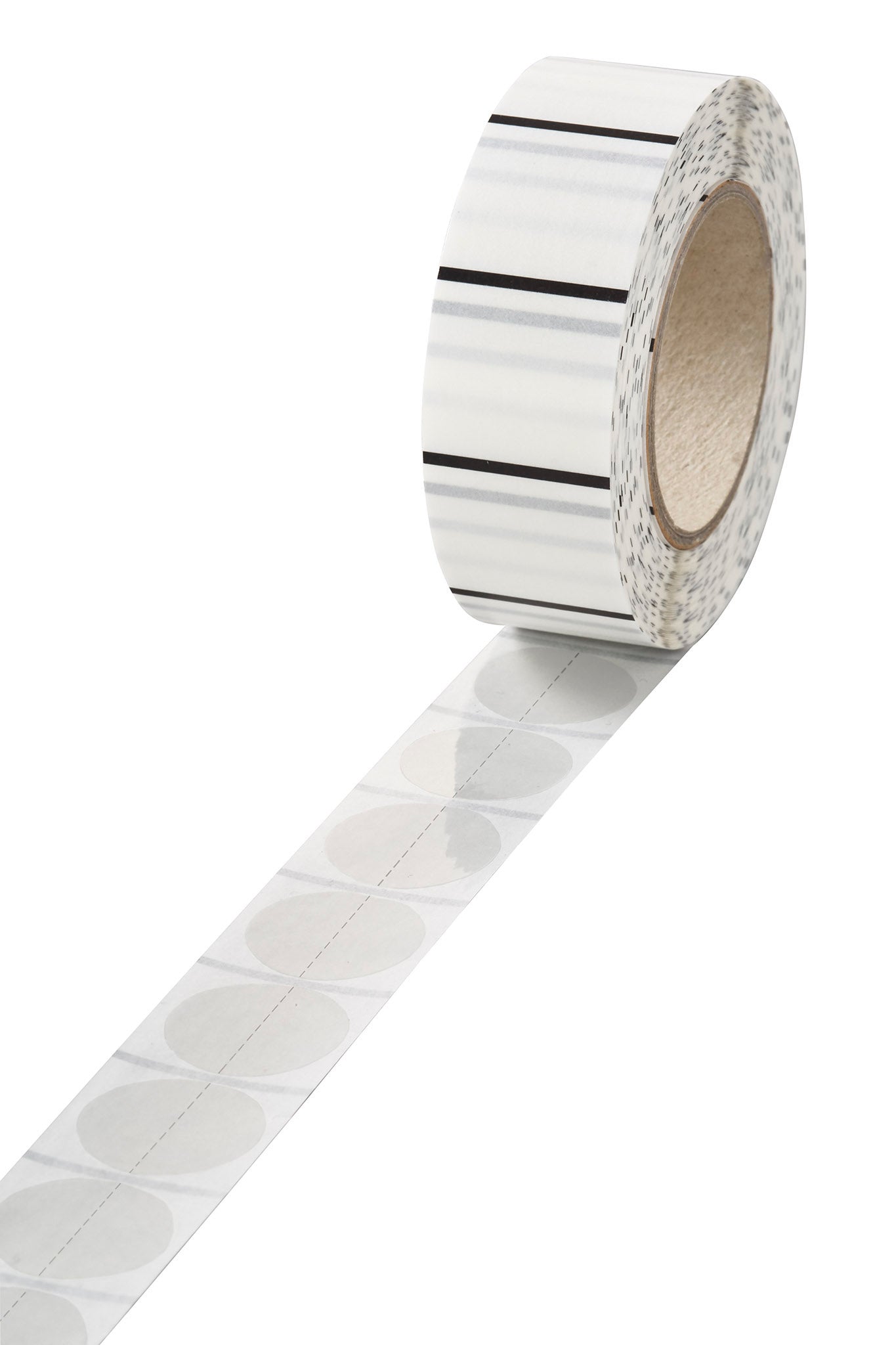 VELOCOLL® Verschlussmarke, mit Perforation, stark haftend, einseitig klebend, Durchmesser 25 mm, 1000er Rolle, transparent
