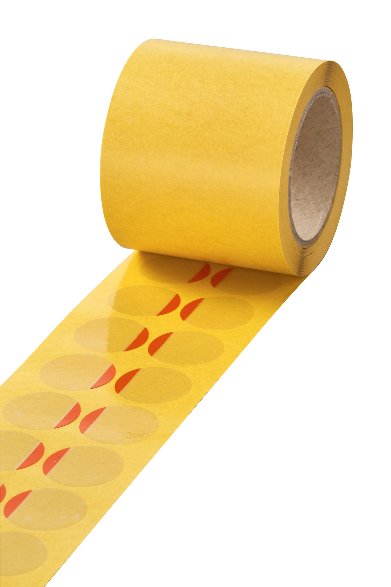 VELOCOLL® Verschlussmarke mit klebefreier Zone, stark haftend, einseitig klebend, Durchmesser 25 mm, 1000er Rolle, transparent