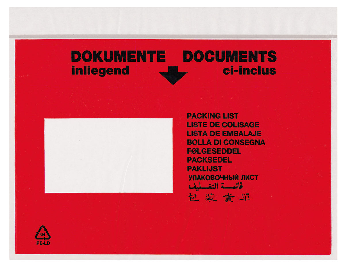 TURA®-Versandtaschen, DIN C5, PE 55 my selbstklebend, "Dokumente"