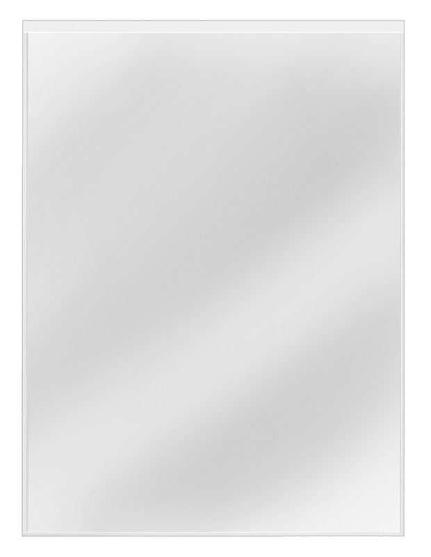 Magnettasche, DIN A4, Hochformat, PVC, Rückseite mit Magnetfolie, weiß