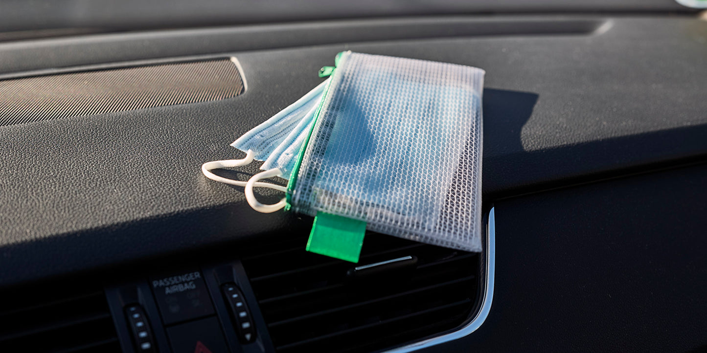 Zipper bag, 200 x 100 mm, PVC 350my, fabric reinforced, for 15mm content