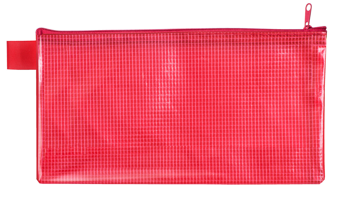 Reißverschlusstasche, DIN lg., PVC frei, gewebeverstärkt