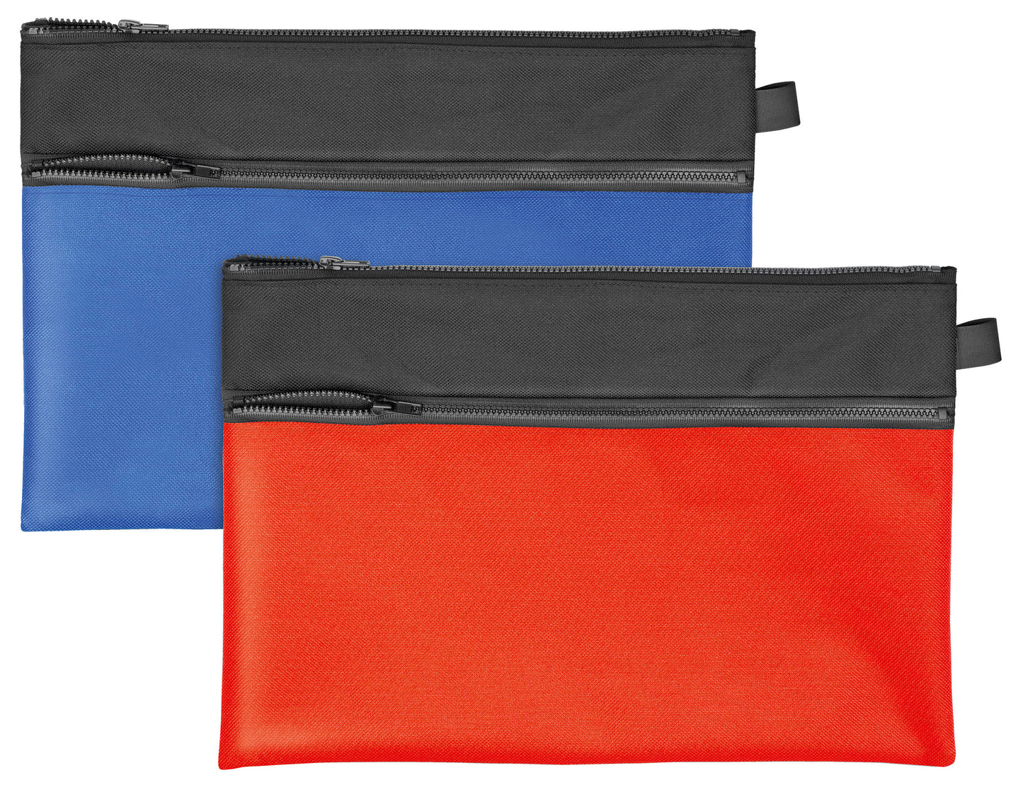 Transporttasche VELOBAG® Combi, DIN A4, Textil, mit Plastikreißverschluss, rot