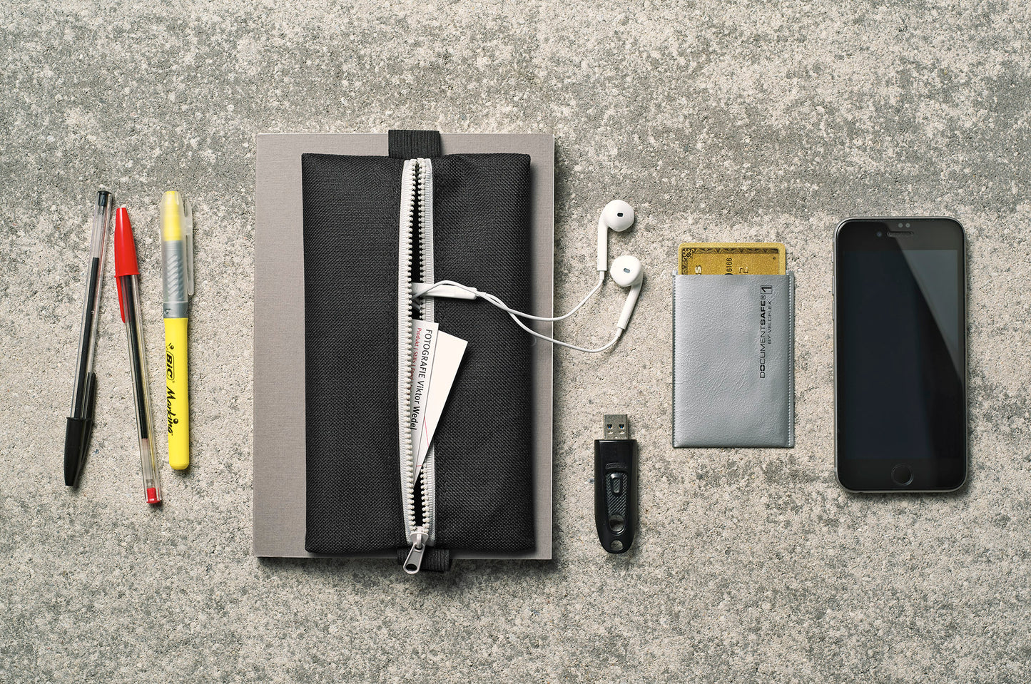 VELOBAG® Flex, flexible Utensilientasche, Nylon, mit Reißverschluss