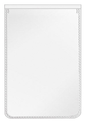 Schutz- und Ausweishülle, 57x88, PP 170my, Oberfolie verkürzt, Kleinpackung, genarbt