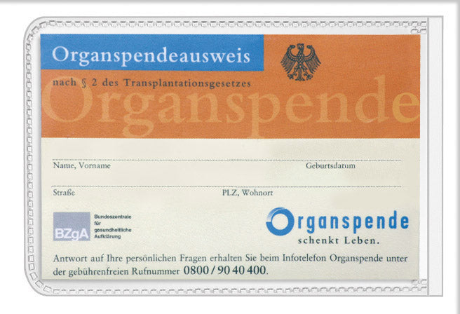 Schutz- und Ausweishülle, 57x88, PP 170my, Oberfolie verkürzt, Großpackung, genarbt