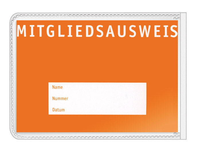 Protective and ID card cover, 66x90, PP 170my, top film shortened, bulk pack, grained
