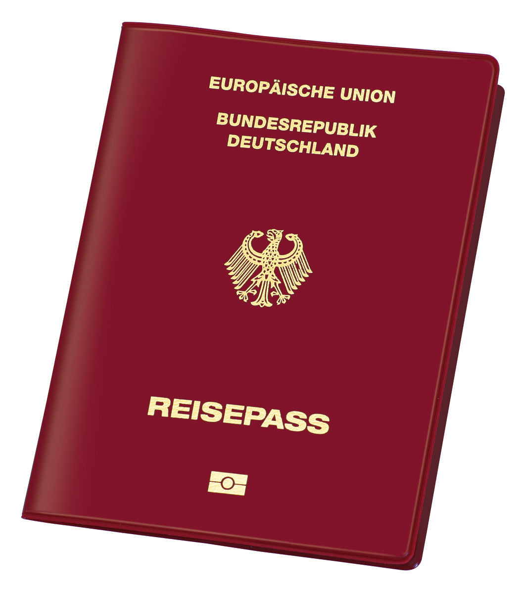Document Safe®ePass-Schutzhülle gegen Datendiebstahl, passend für Reisepass, 100 x 135 mm, PVC und Spezialfolie, für Karten mit RFID/NFC-Funkchip, weinrot