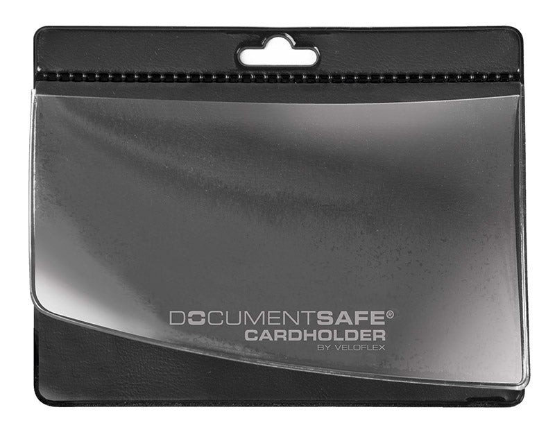 Document Safe® Cardholder-Schutzhülle gegen Datendiebstahl, passend für 1 Ausweis, 95 x 75 mm, PVC und Spezialfolie, für Zutrittsausweise mit RFID/NFC-Funkchip