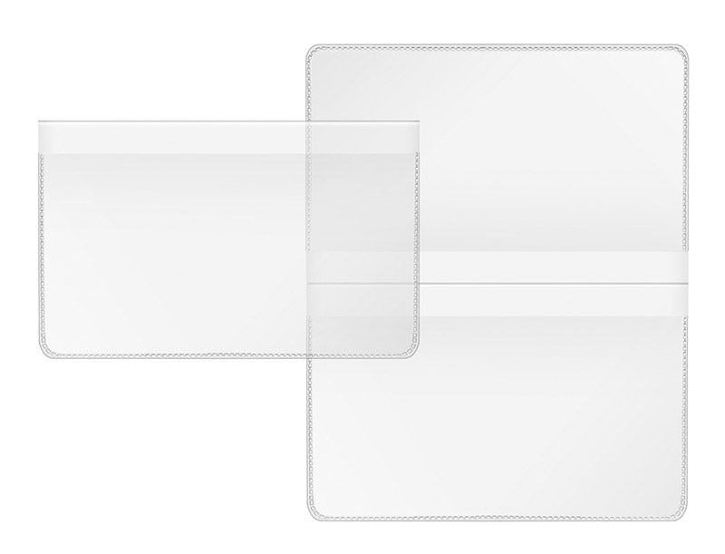 Doppelhülle, 89x114 mm, PP, für Kundenkarten, Scheckkarten oder  Monatskarten Bus und Bahn